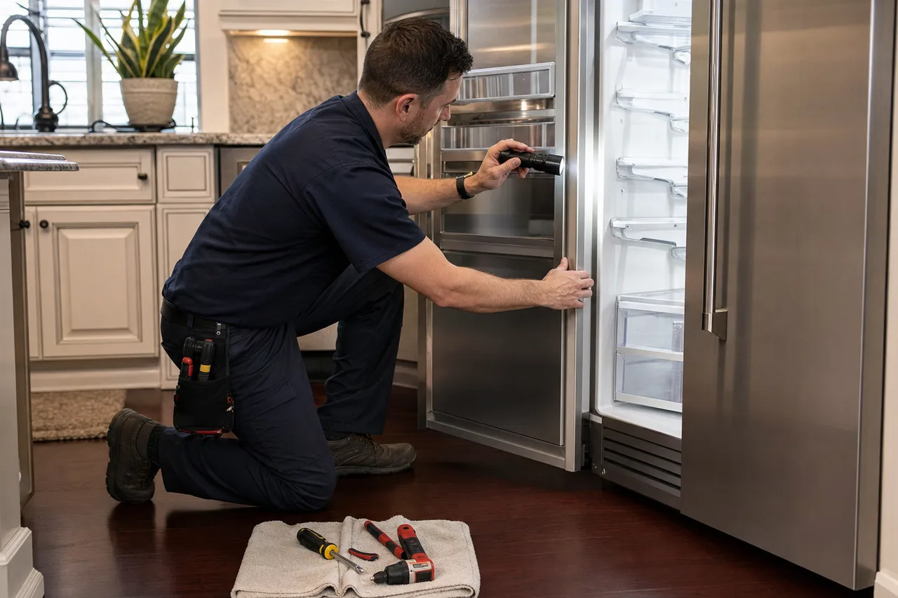 A stainless Wolf dual-fuel range in an Alpine, NJ kitchen